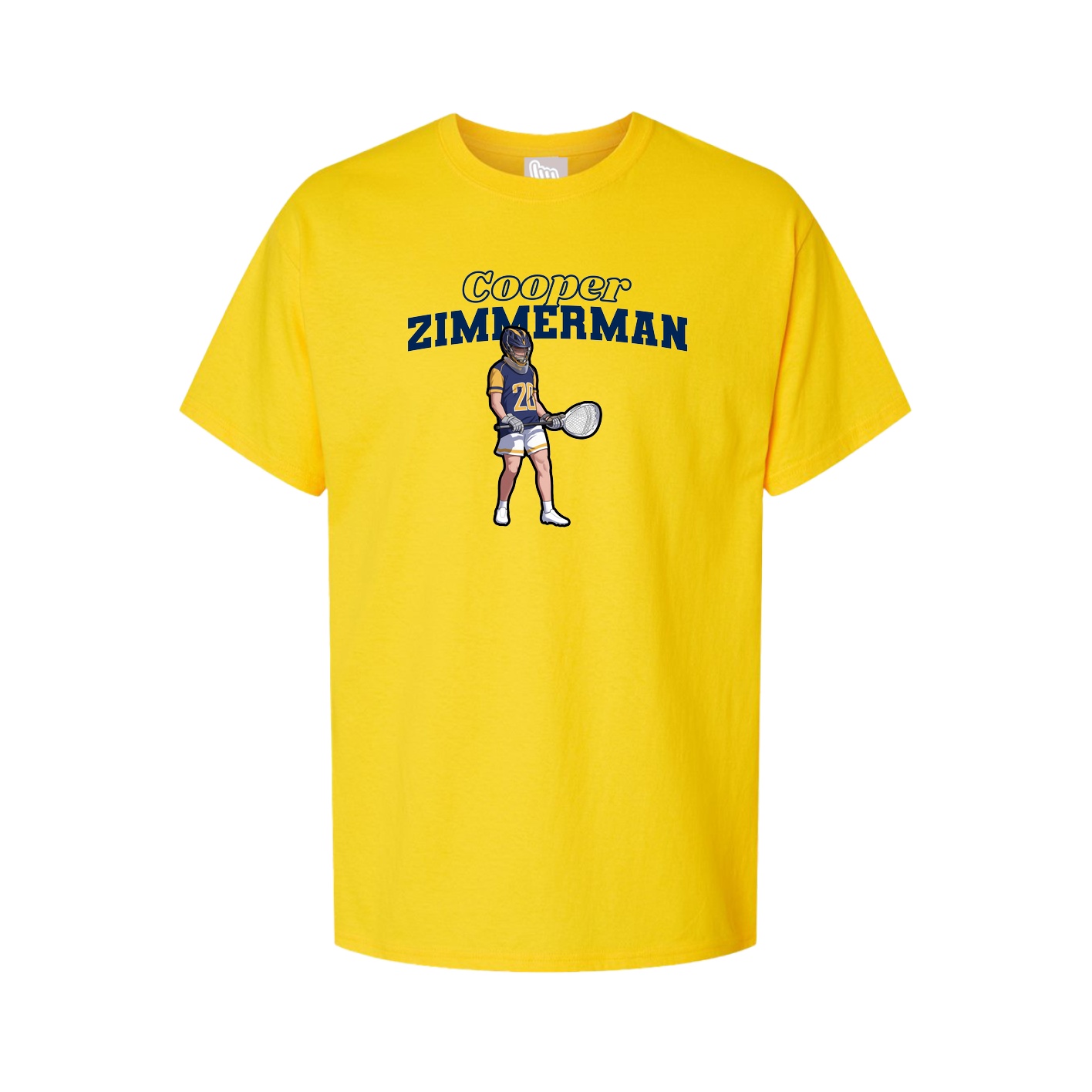 Youth Tee — Name Arch in Gold