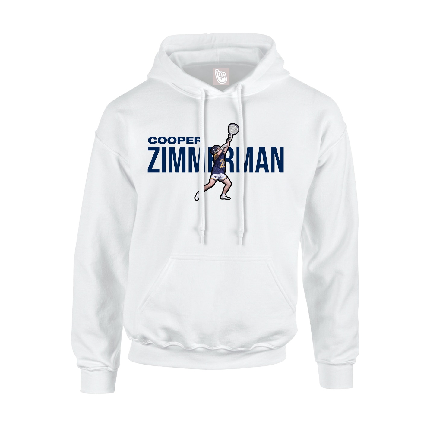 Youth Hoodie — Player Name in White