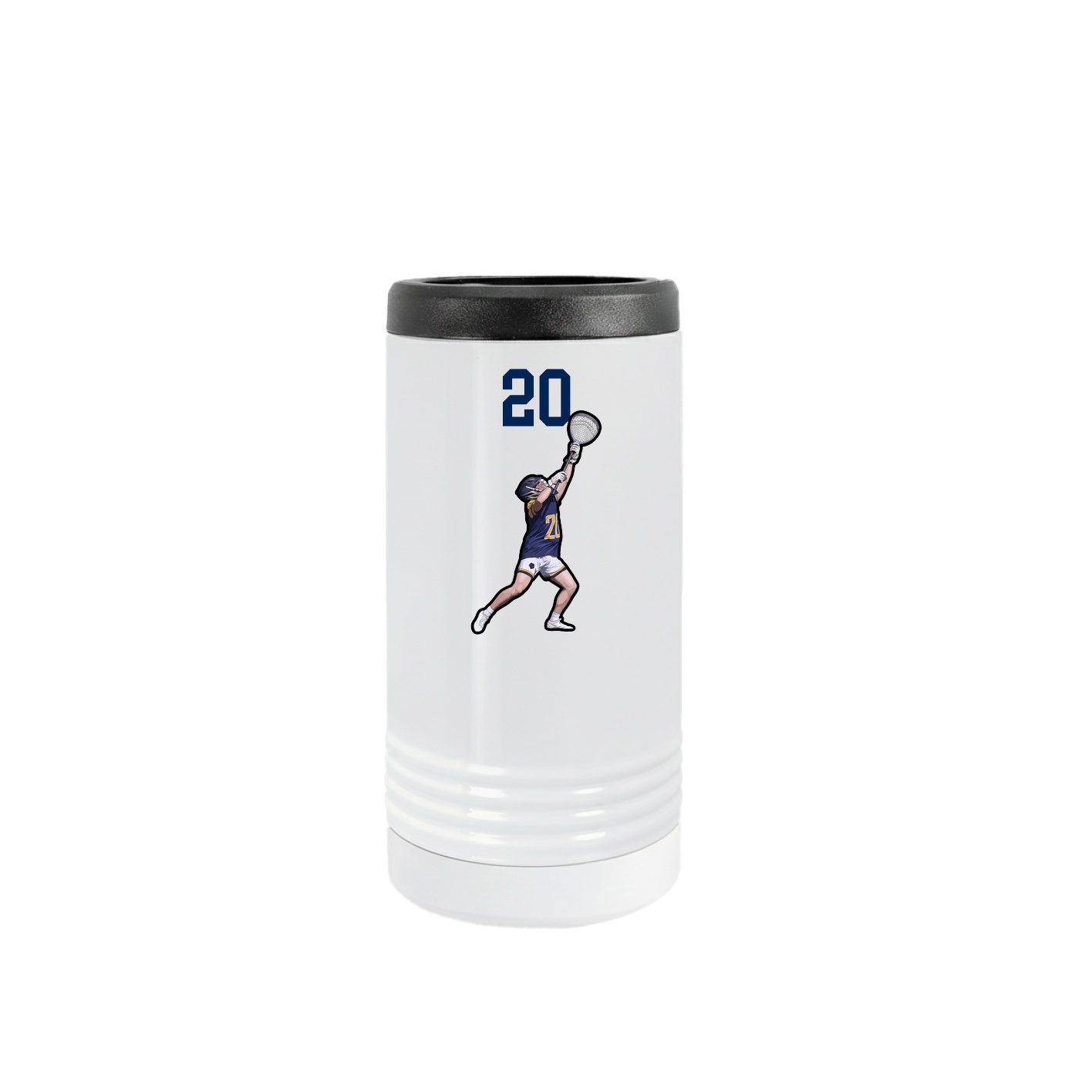 Slim Beverage Holder — Number Top in White