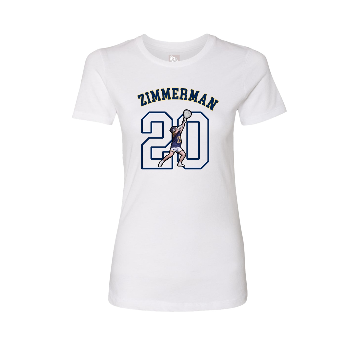 Fitted Women's Tee — Shirsey Arch in White