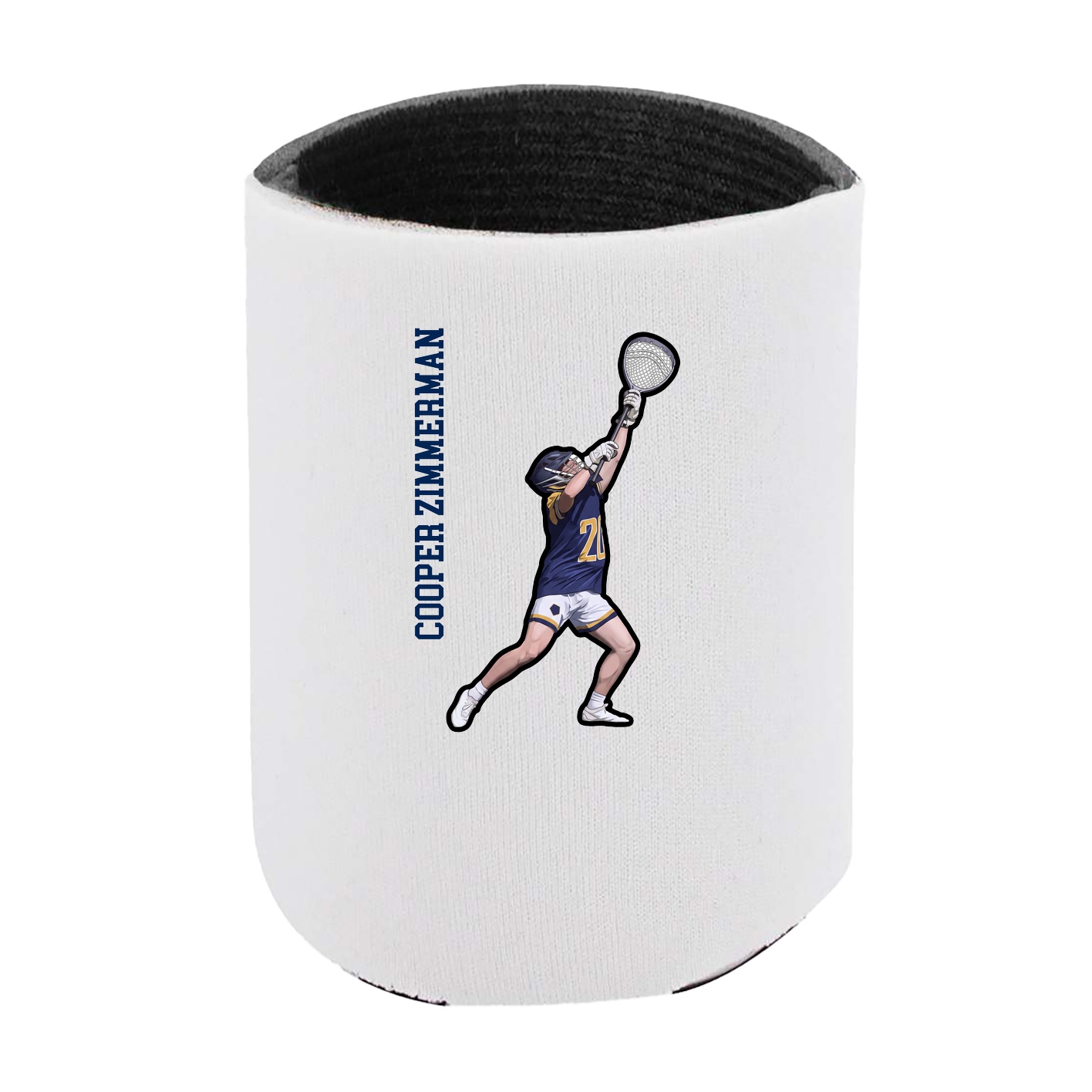 Can Holder — Name Vertical in White