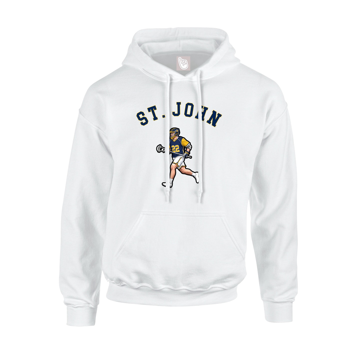 Youth Hoodie — Shirsey Arch in White