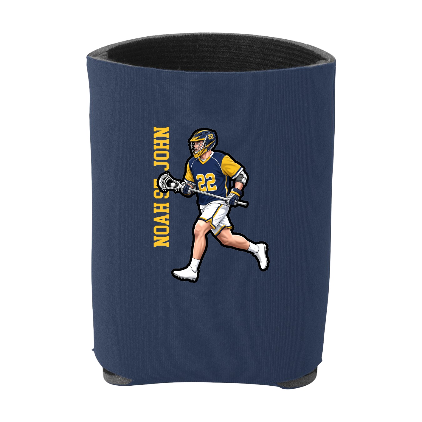 Can Holder — Name Vertical in Navy