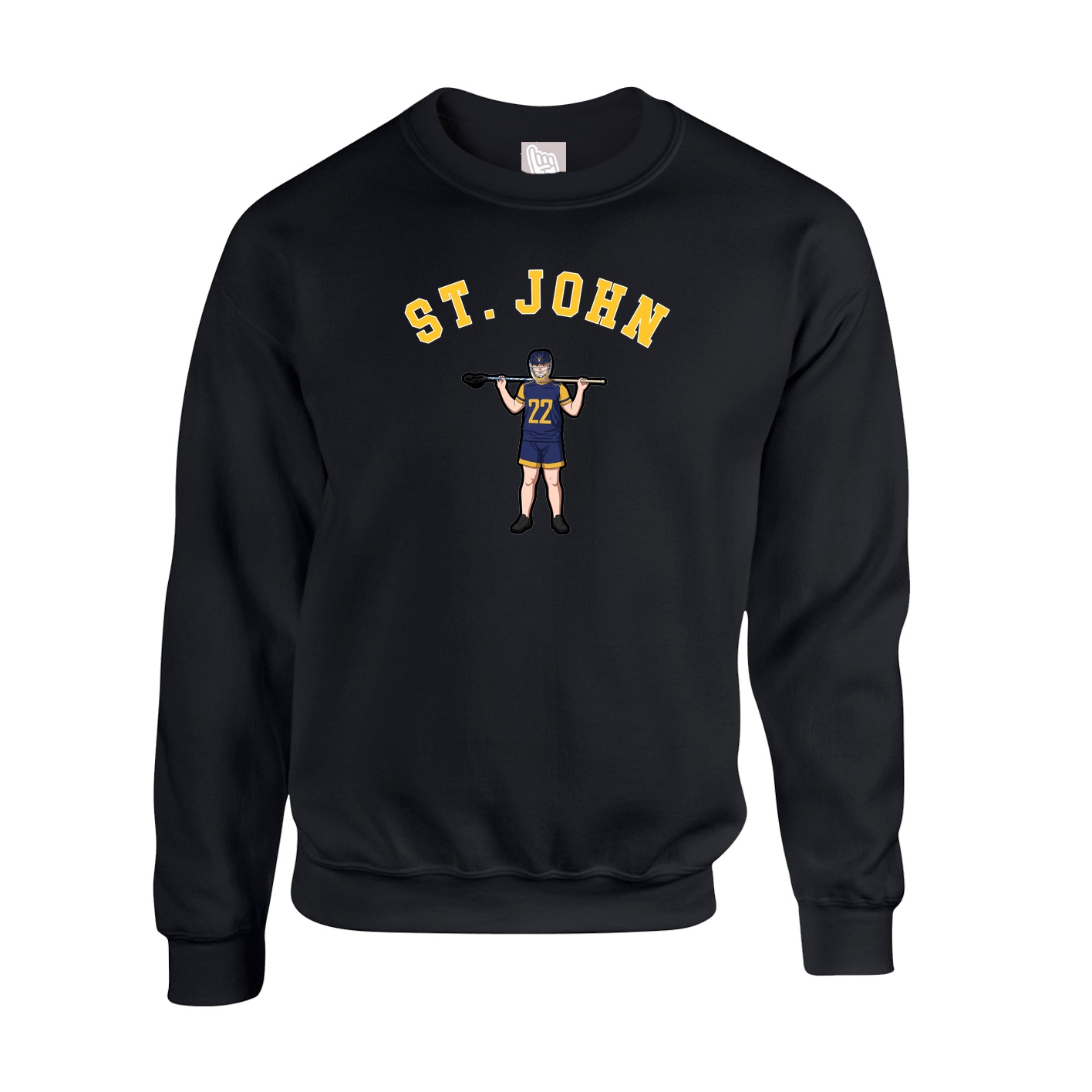 Fleece Crew — Shirsey Arch in Black
