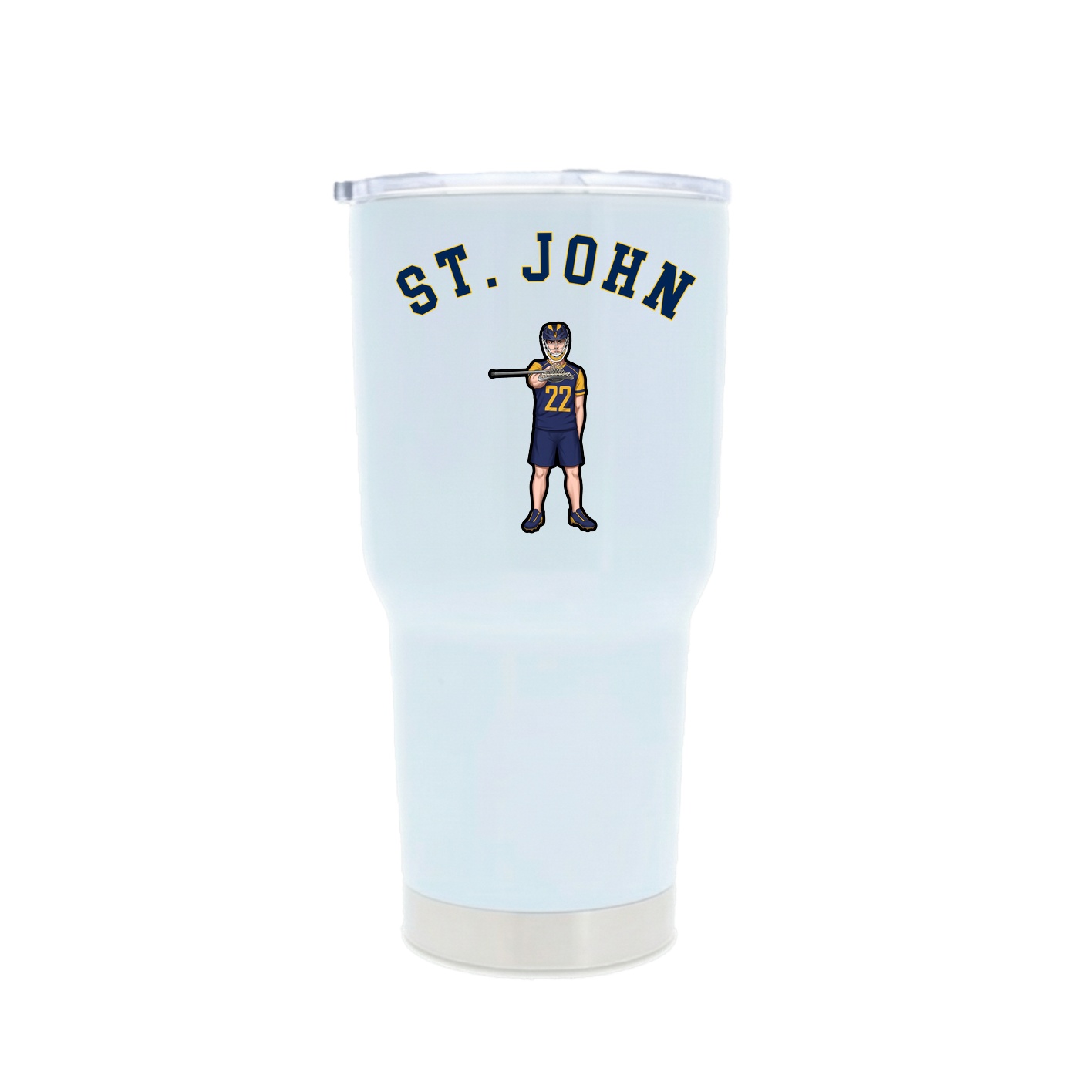 30oz Stainless Steel Tumbler — Shirsey Arch in White