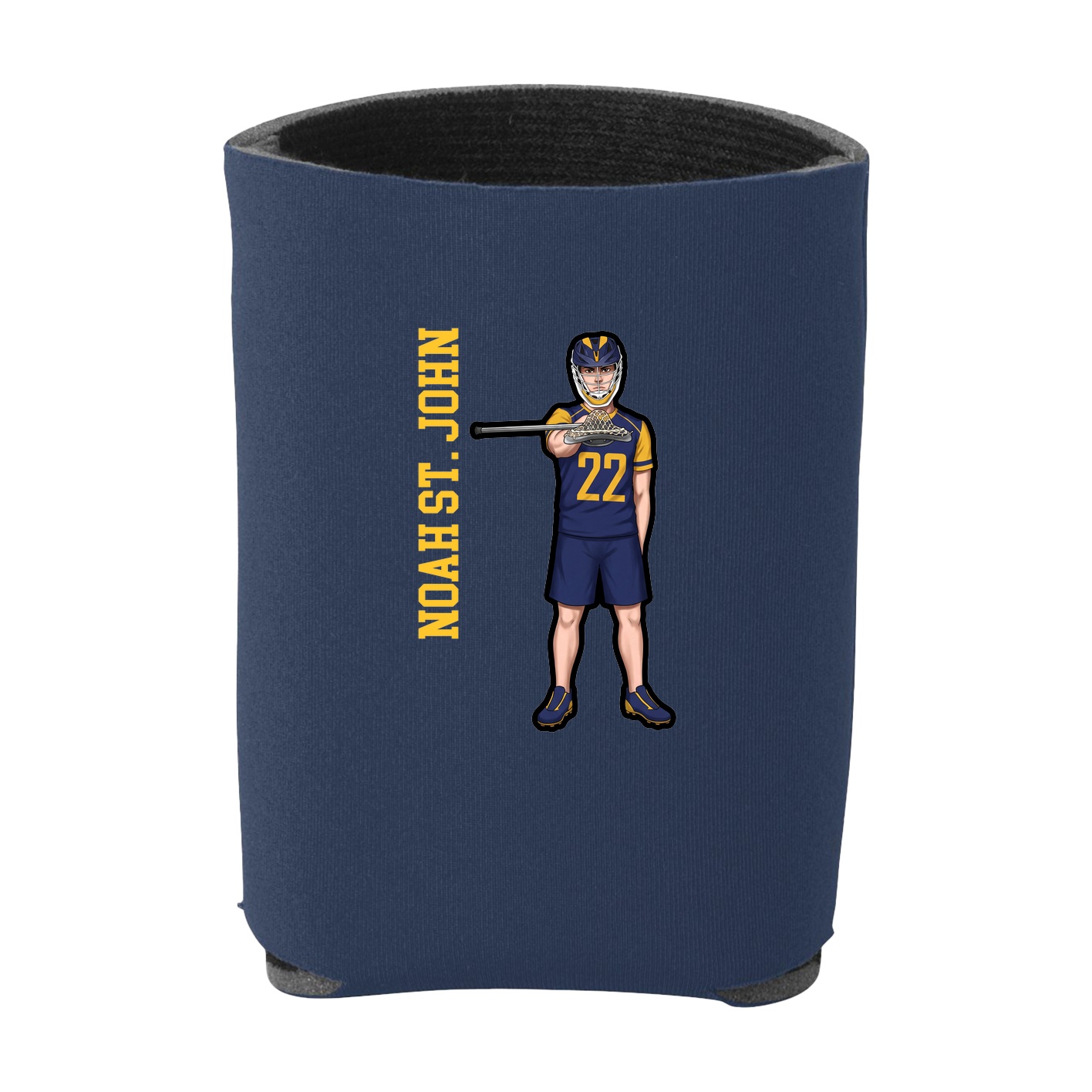Can Holder — Name Vertical in Navy