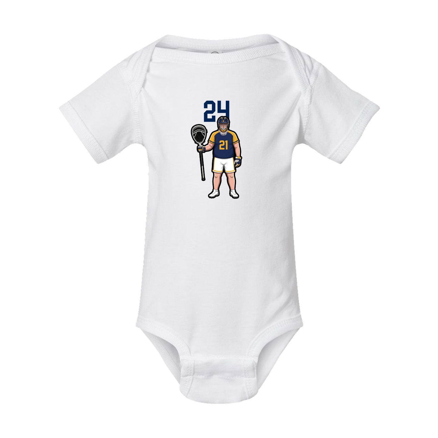 Baby Onesie — Number Top in White