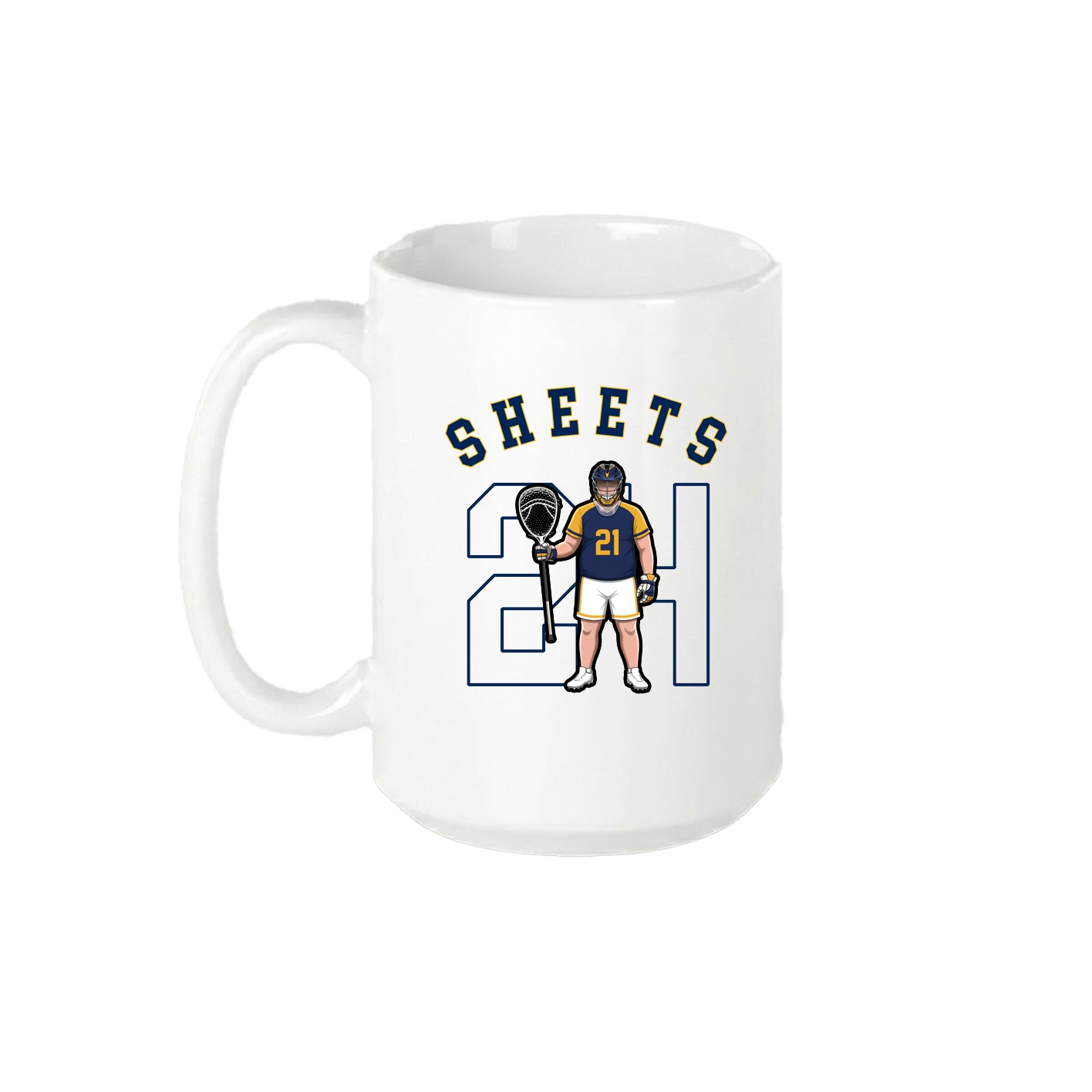 15oz Coffee Mug — Shirsey Arch in White