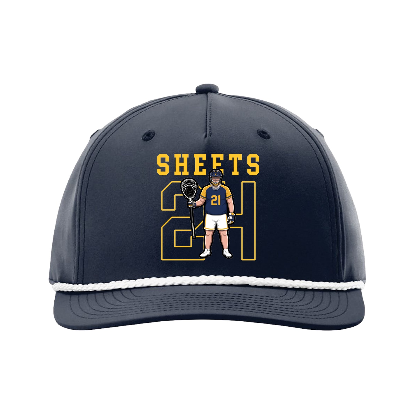 Five-Panel Classic Rope Cap — Shirsey in Navy