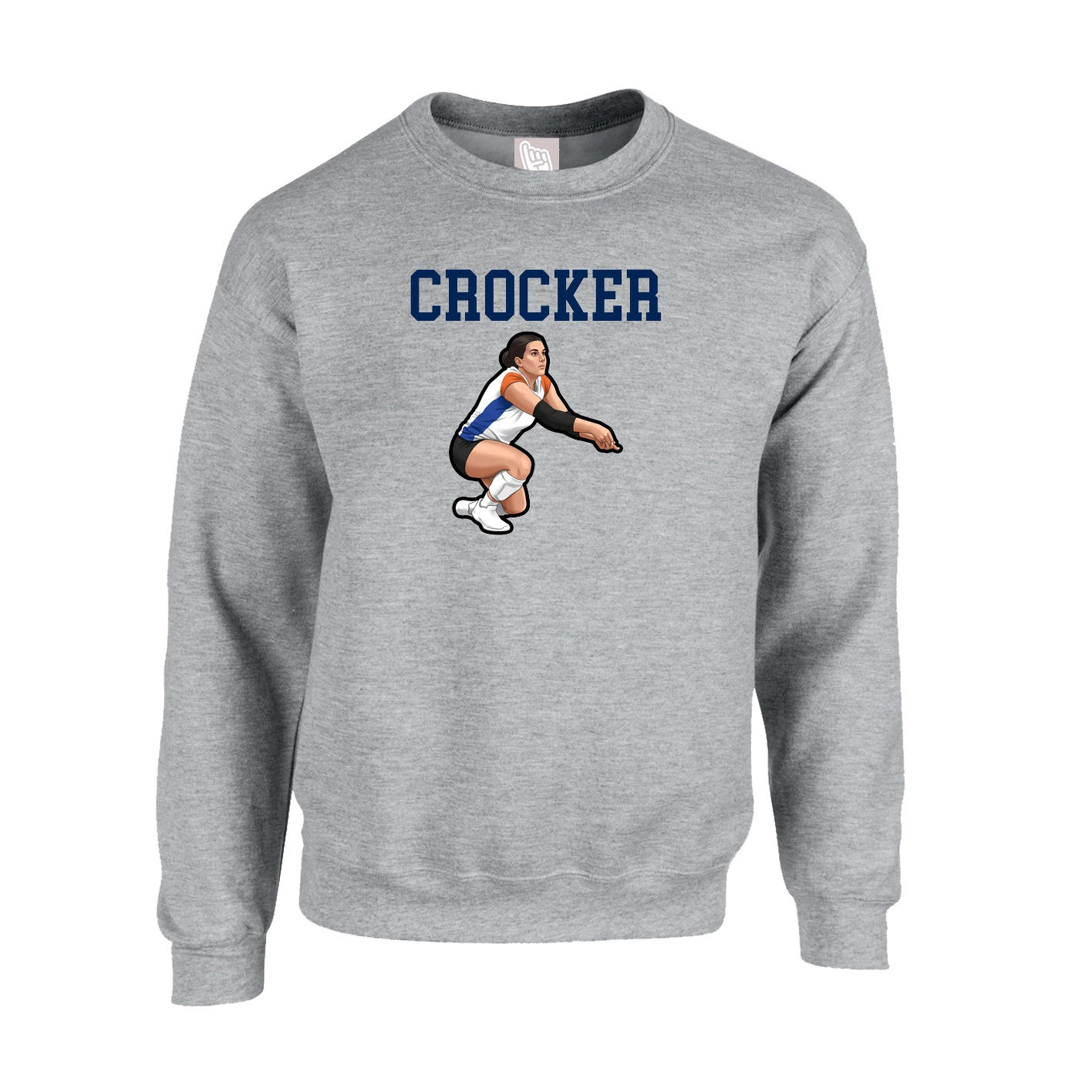 Fleece Crew — Shirsey in Grey