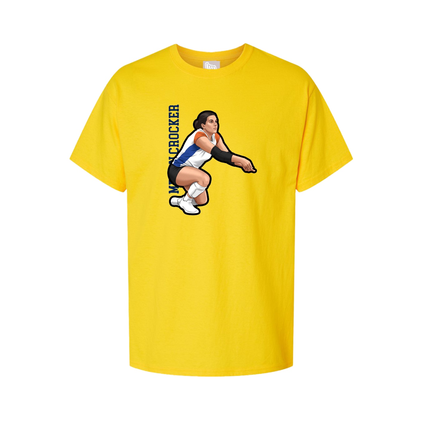 Tee — Name Vertical in Gold