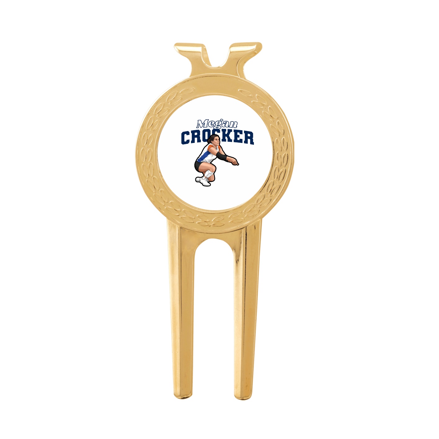 Divot Tool with Ball Marker — Name Arch in Classic