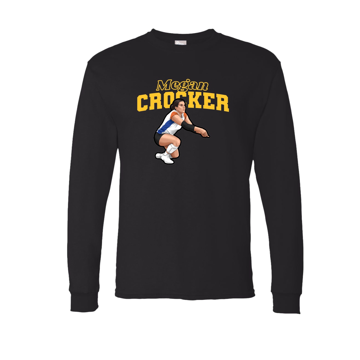 Long Sleeve Tee — Name Arch in Black