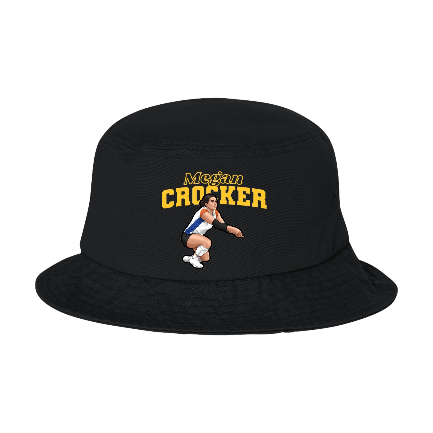 Bucket Cap — Name Arch in Black