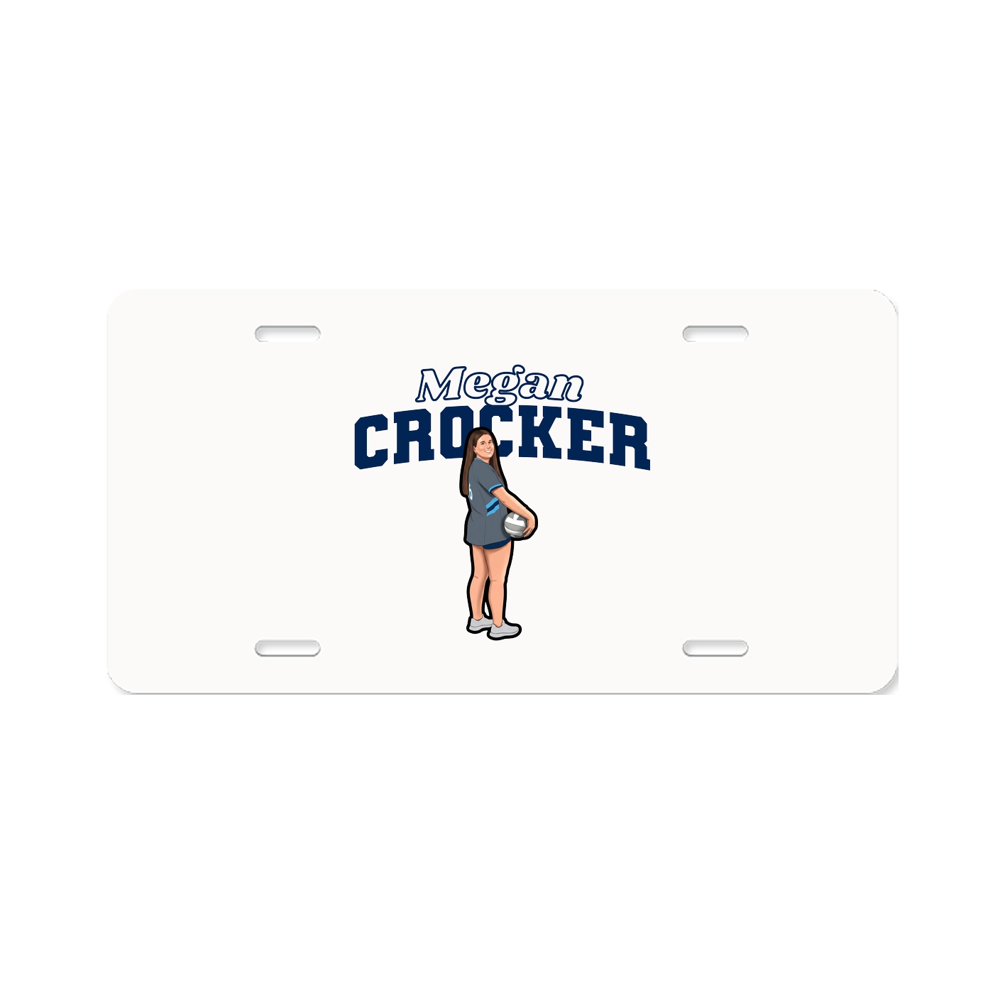 License Plate — Name Arch in Classic