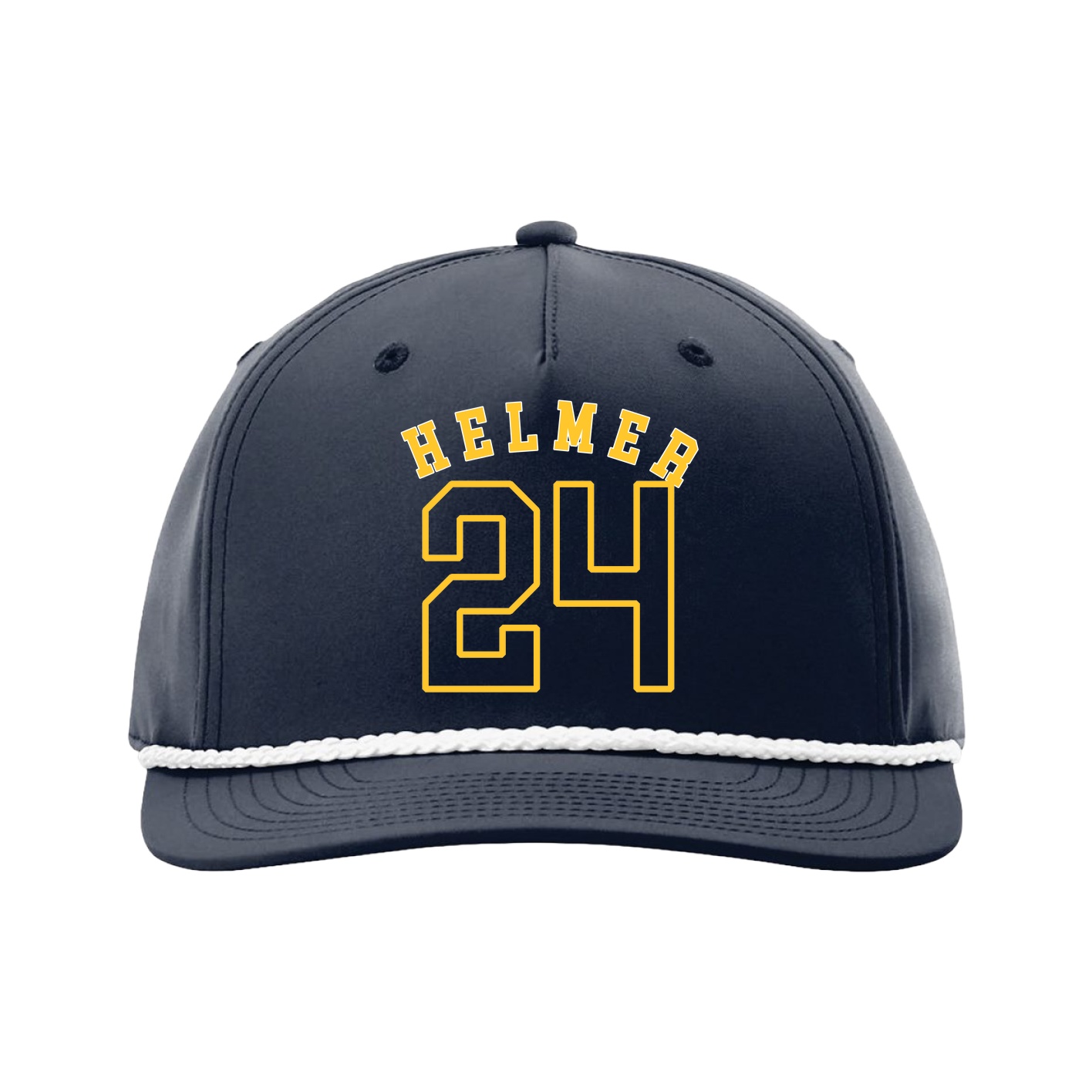 Five-Panel Classic Rope Cap — Shirsey Arch in Navy
