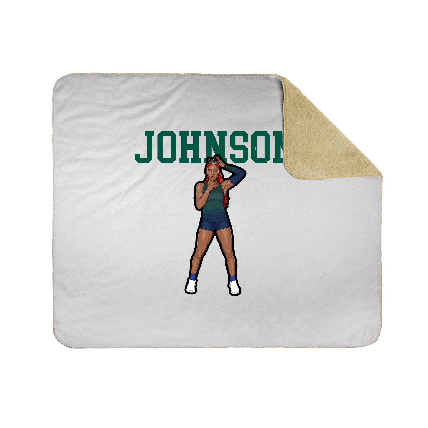 Throw Blanket — Shirsey in White