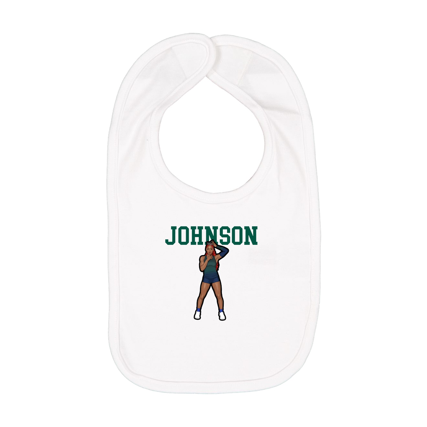 Infant Bib — Shirsey in White