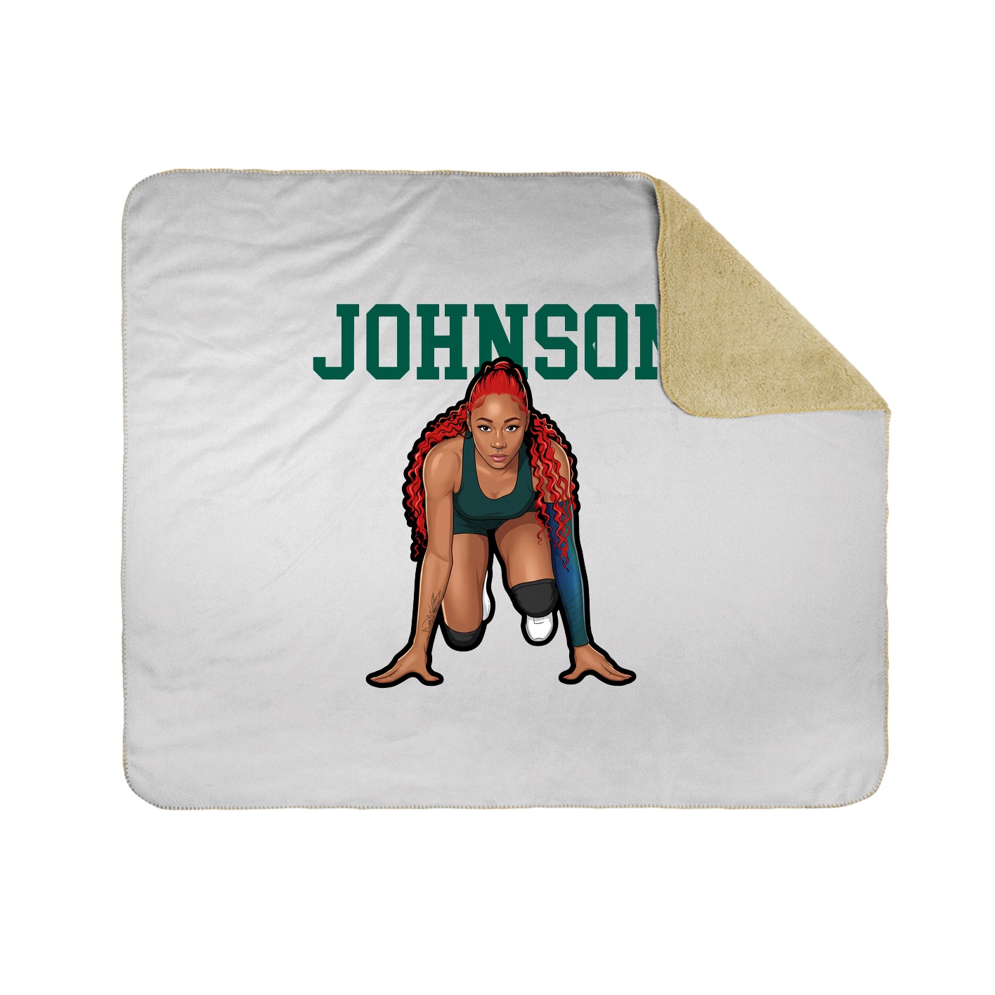 Throw Blanket — Shirsey in White