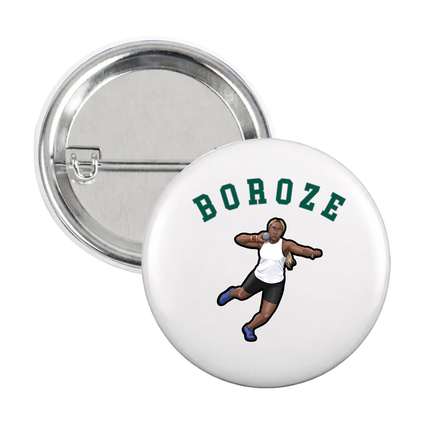 Game Day Button — Shirsey Arch in White