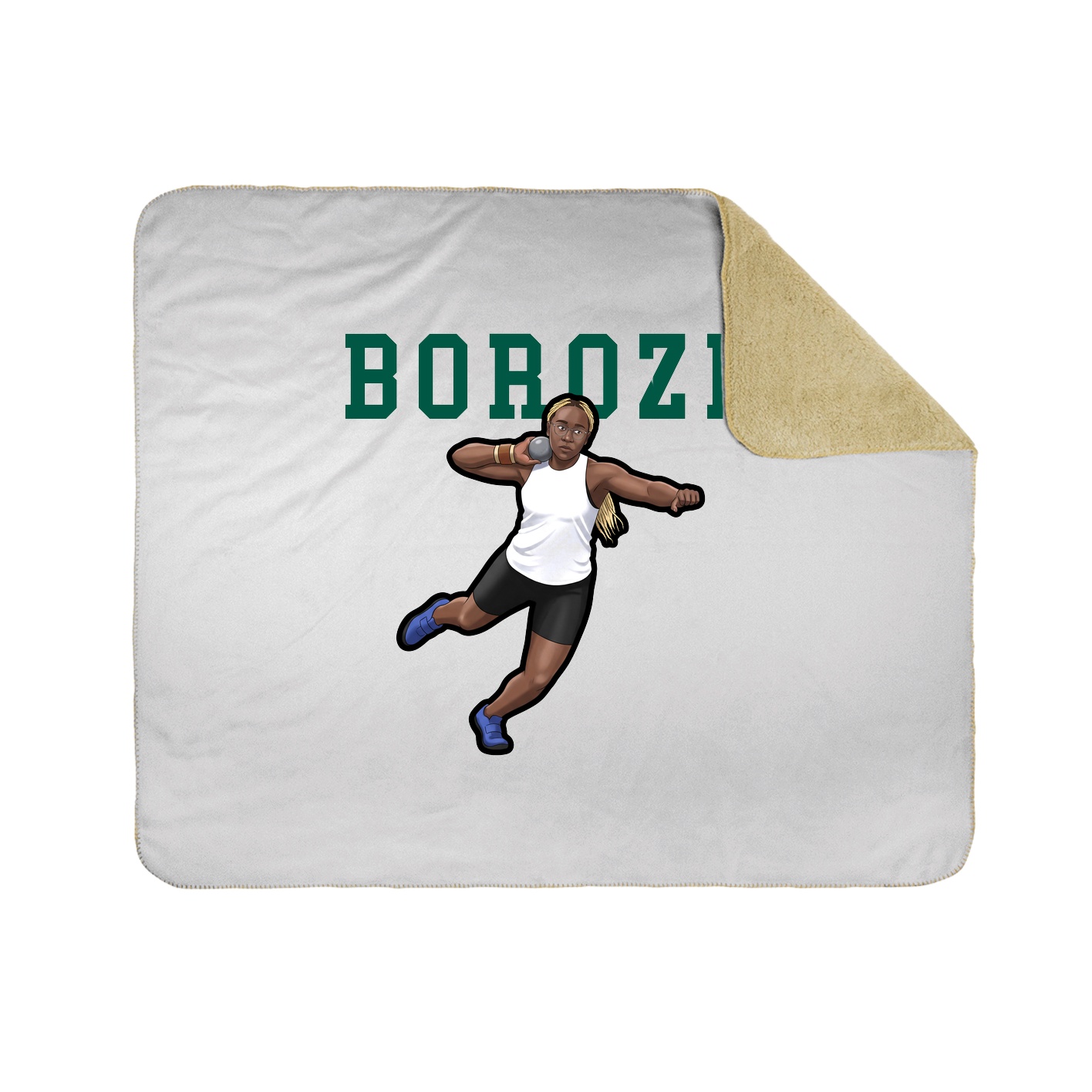 Throw Blanket — Shirsey in White
