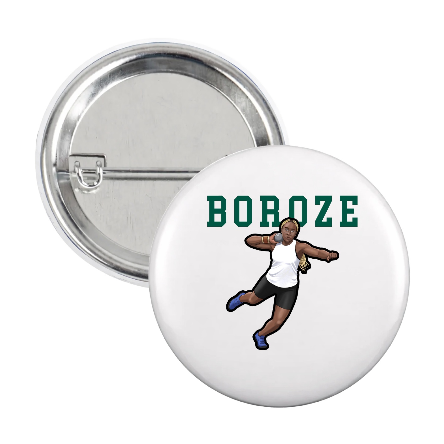 Game Day Button — Shirsey in White