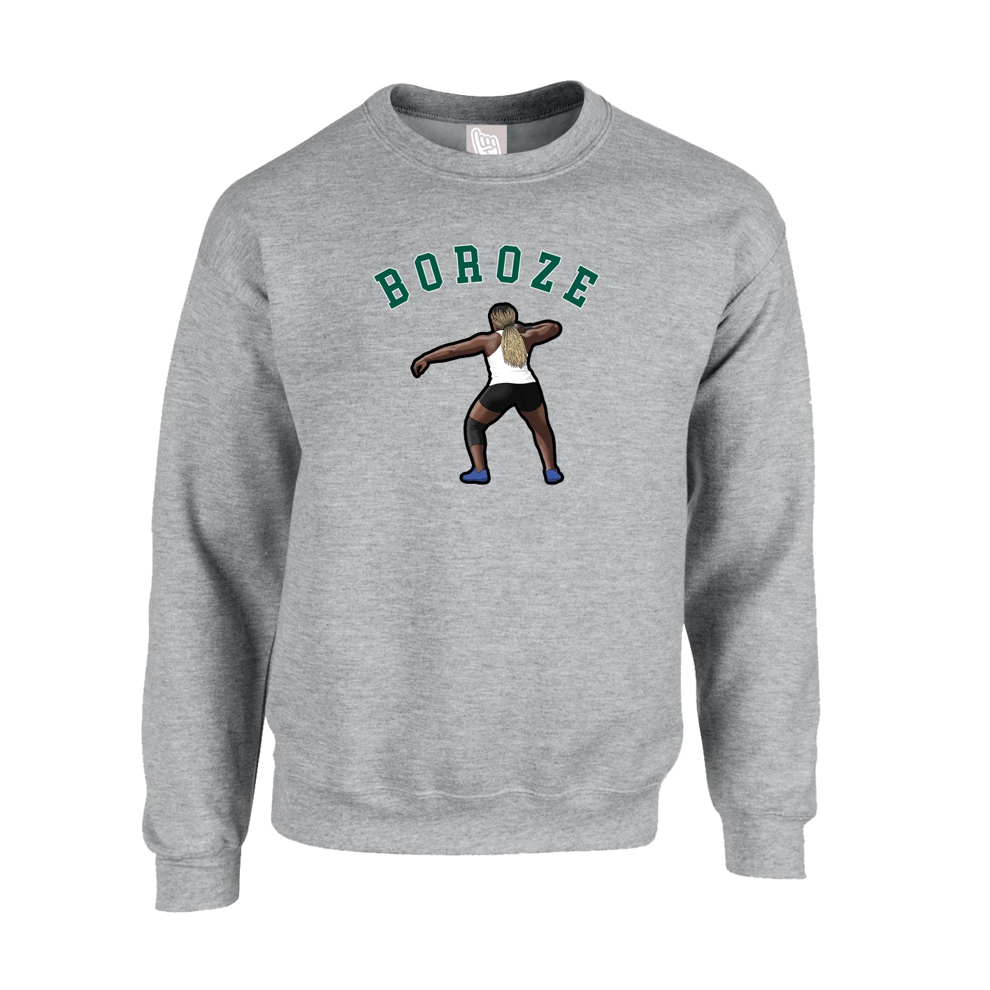 Fleece Crew — Shirsey Arch in Grey