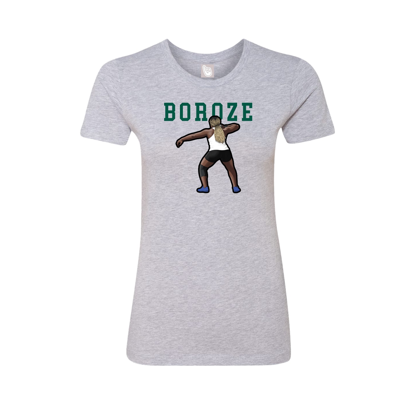 Fitted Women's Tee — Shirsey in Grey
