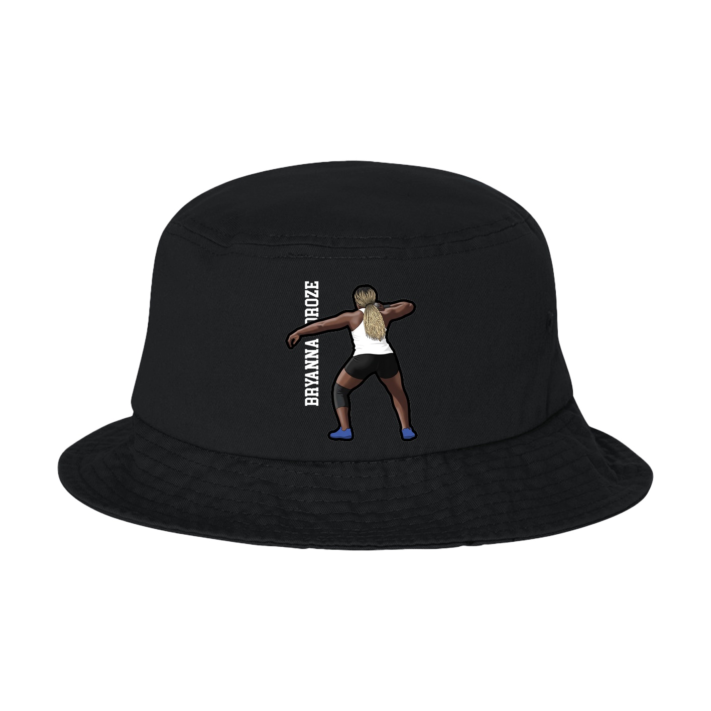 Bucket Cap — Name Vertical in Black