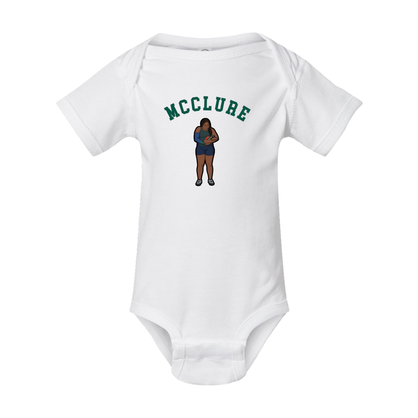 Baby Onesie — Shirsey Arch in White