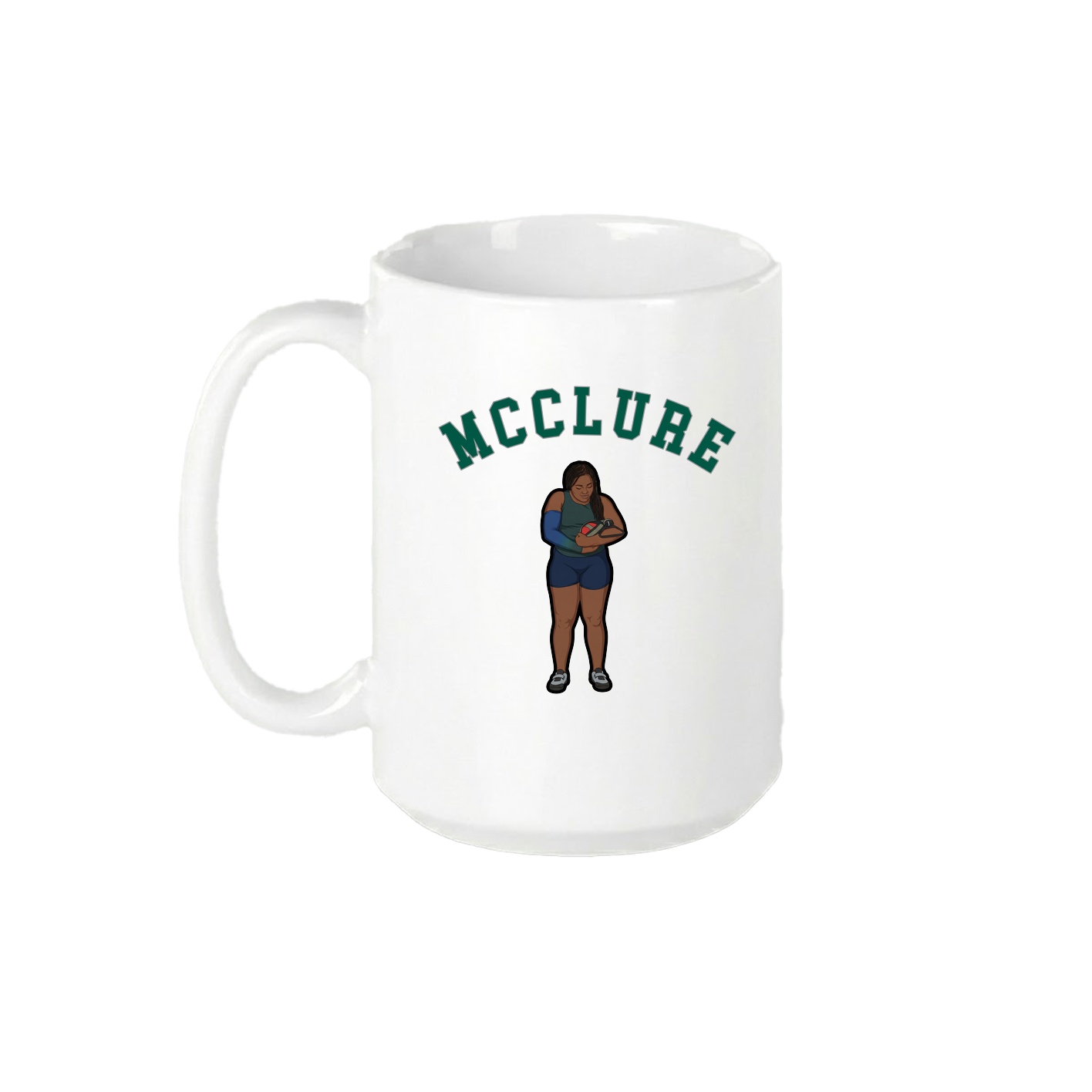 15oz Coffee Mug — Shirsey Arch in White