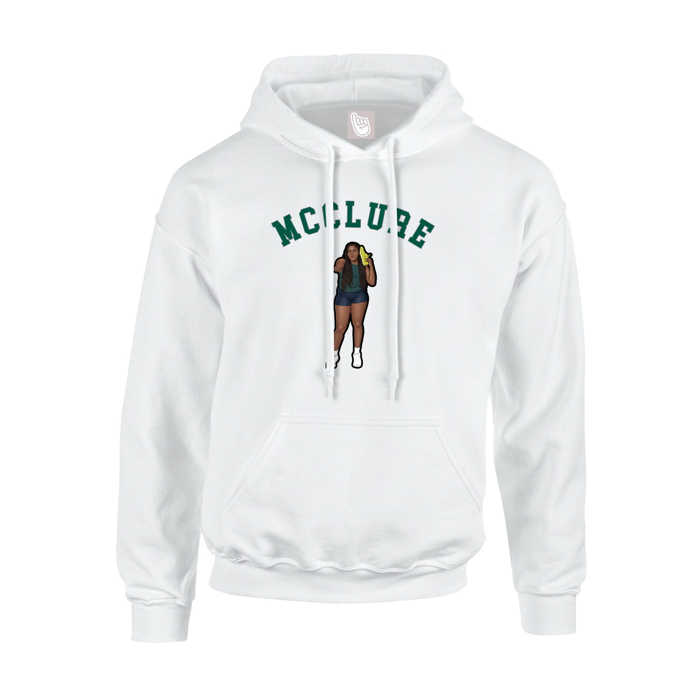 Youth Hoodie — Shirsey Arch in White