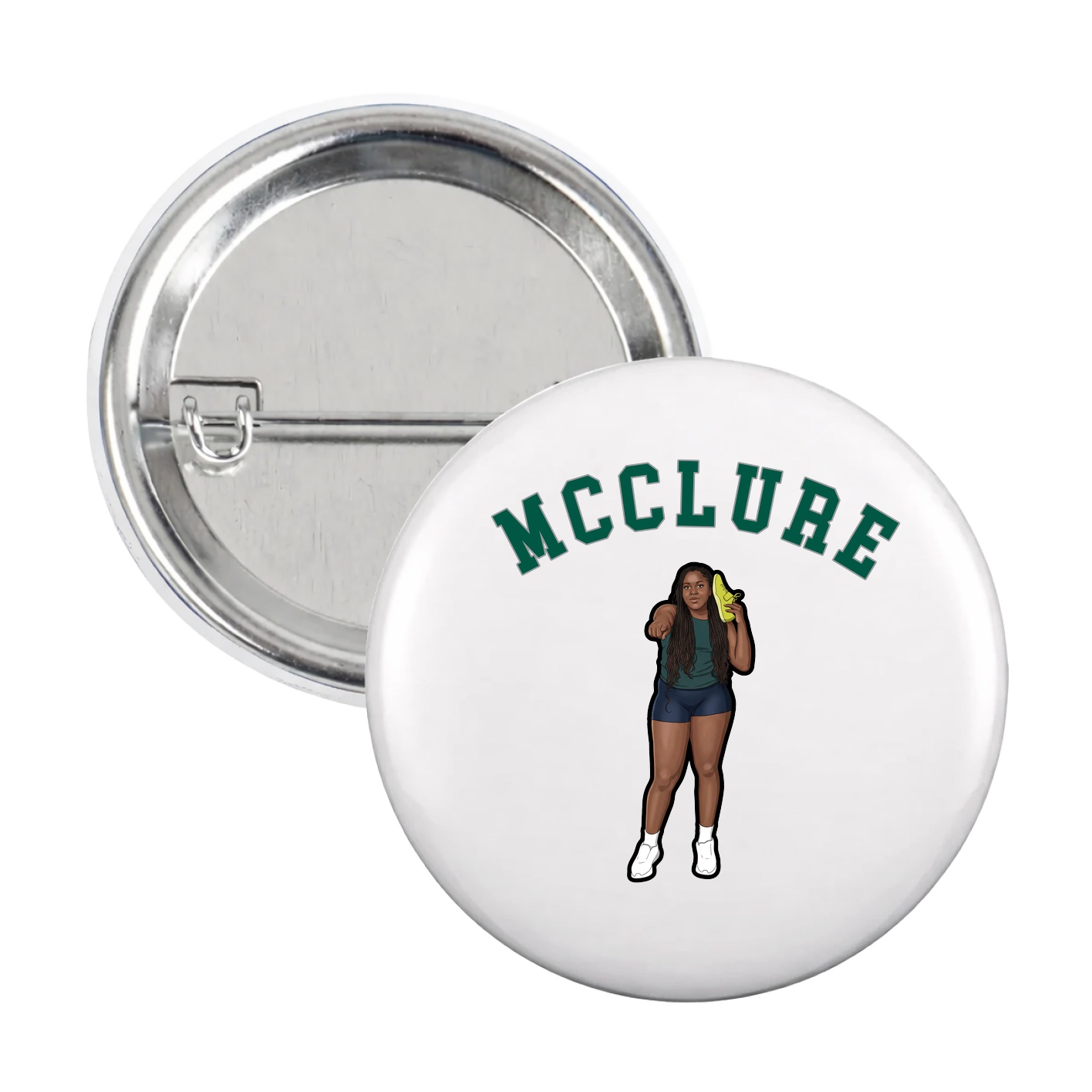 Game Day Button — Shirsey Arch in White