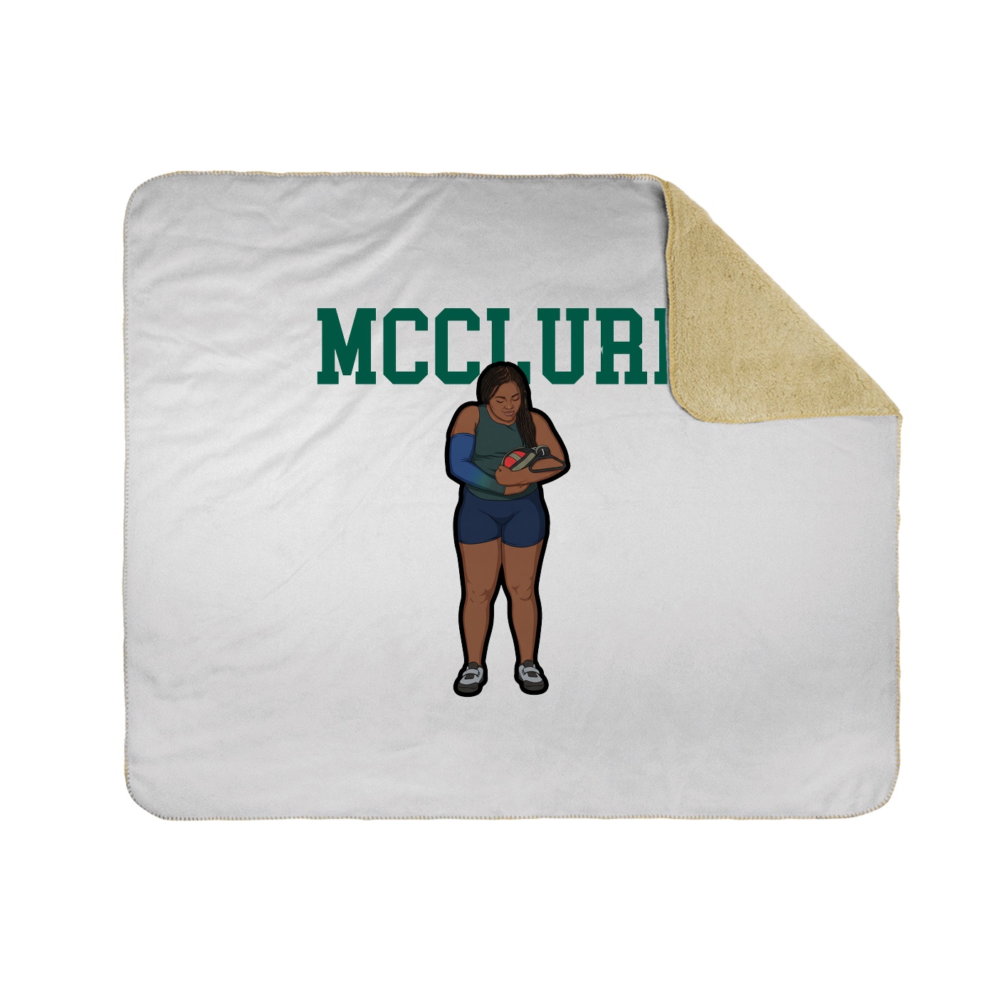 Throw Blanket — Shirsey in White