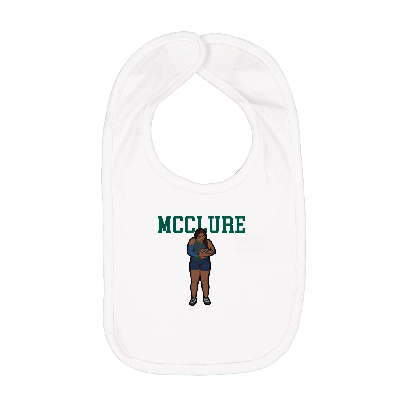 Infant Bib — Shirsey in White