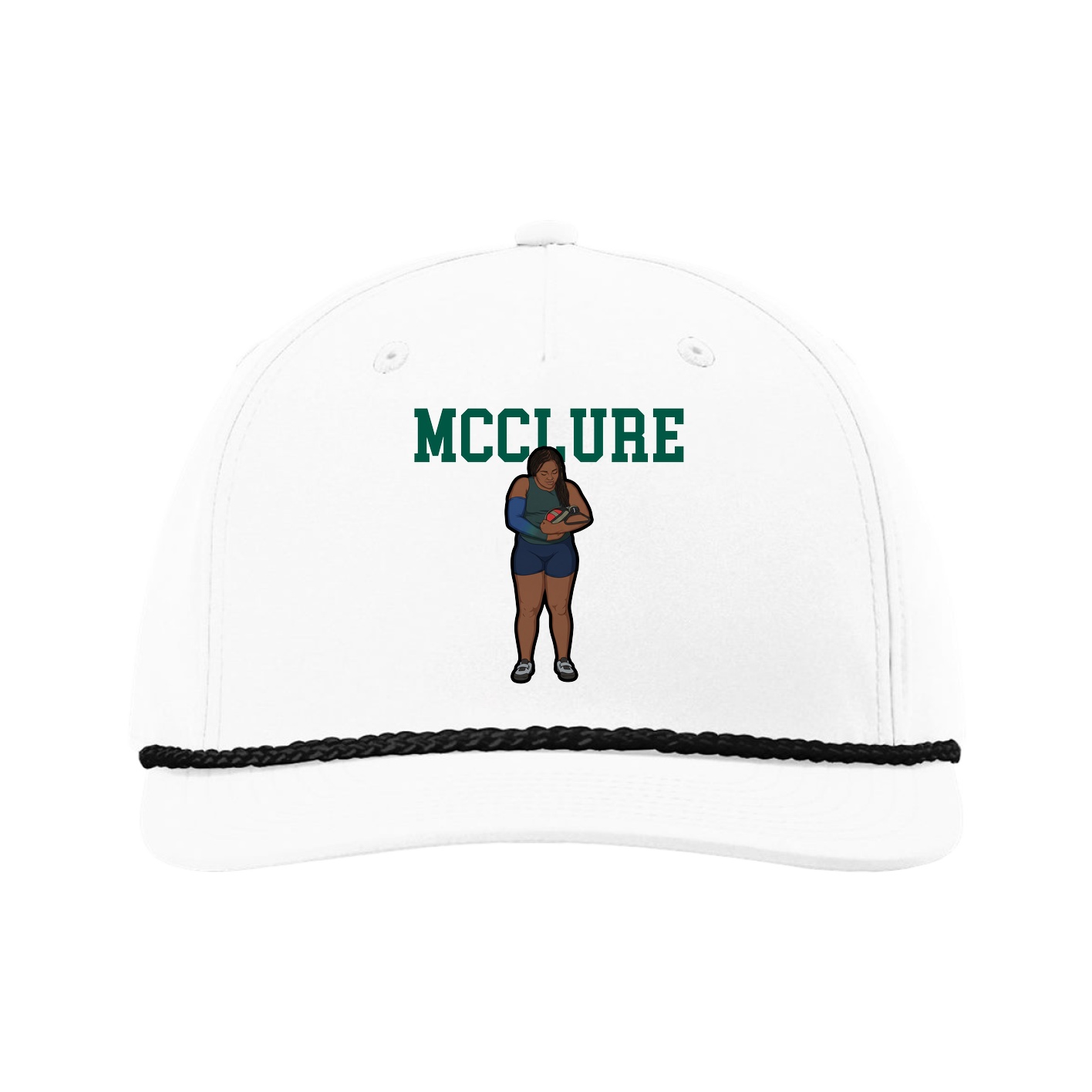 Five-Panel Classic Rope Cap — Shirsey in White