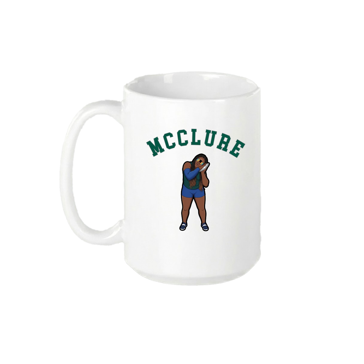 15oz Coffee Mug — Shirsey Arch in White