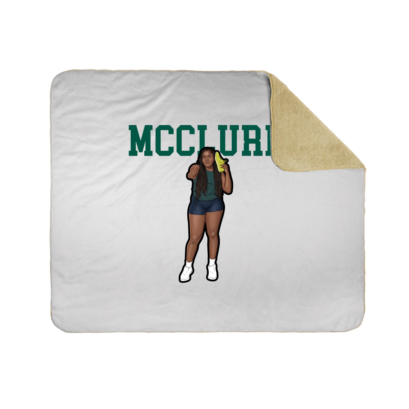 Throw Blanket — Shirsey in White