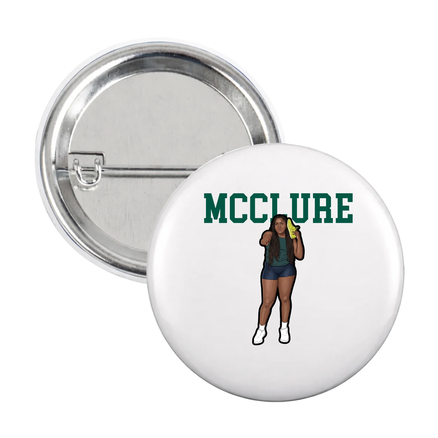 Game Day Button — Shirsey in White