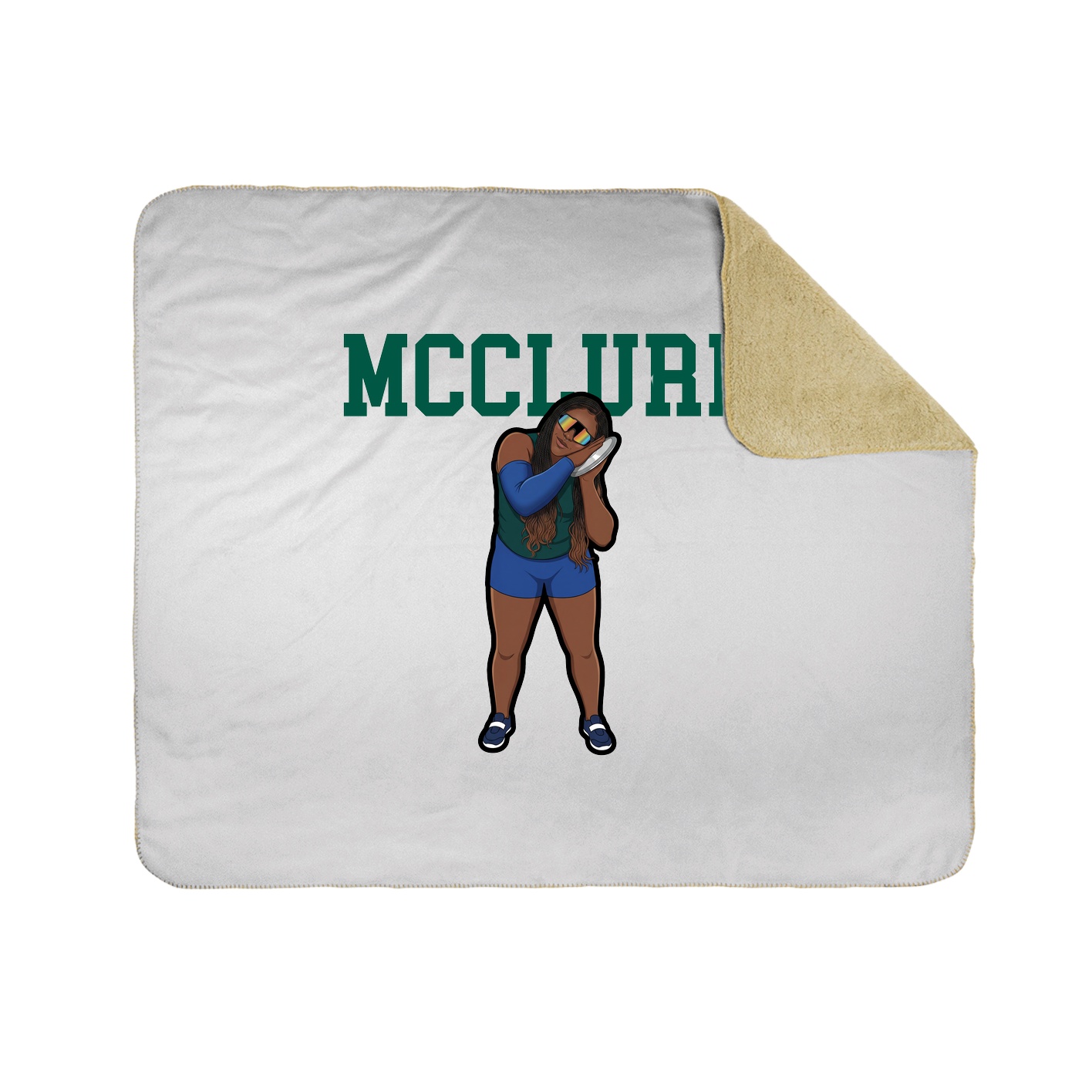 Throw Blanket — Shirsey in White