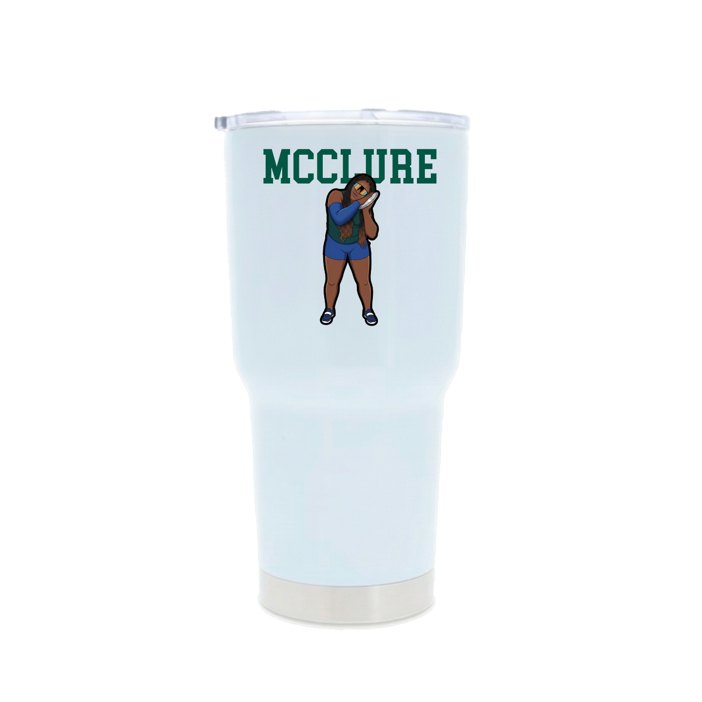30oz Stainless Steel Tumbler — Shirsey in White
