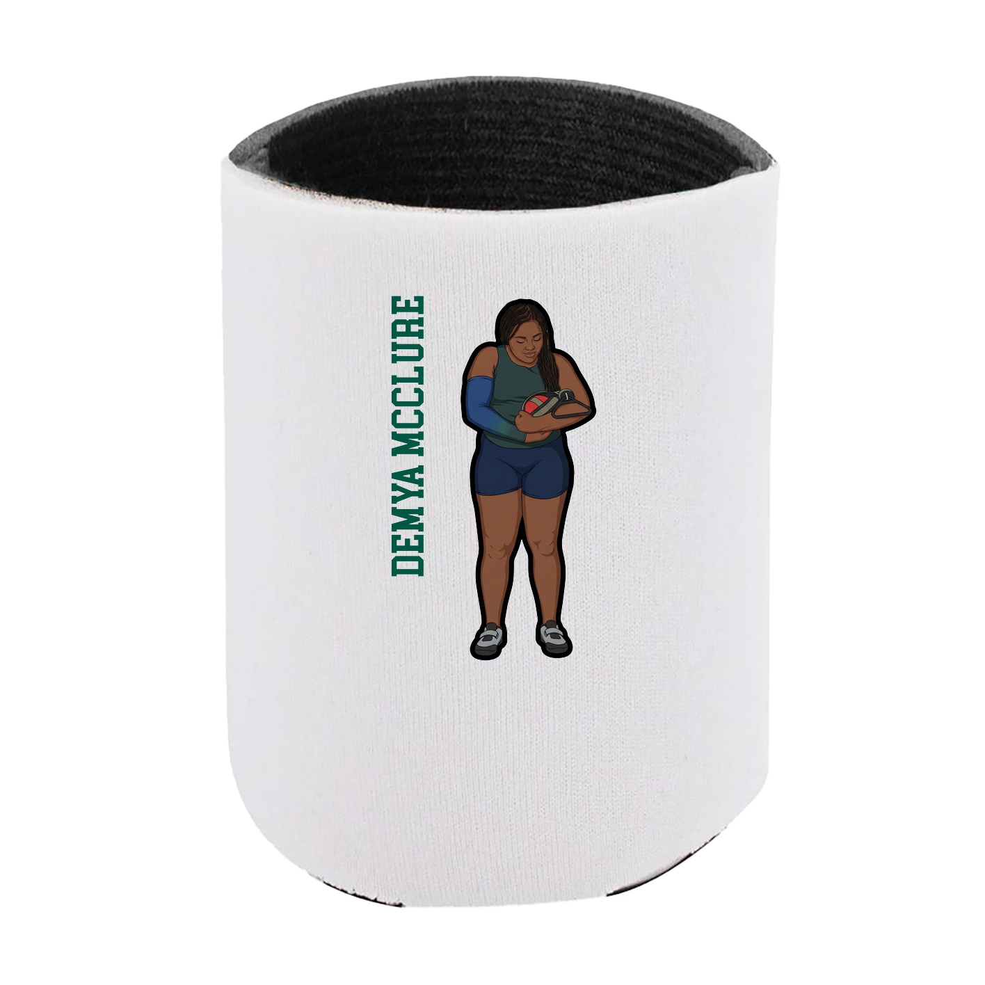 Can Holder — Name Vertical in White