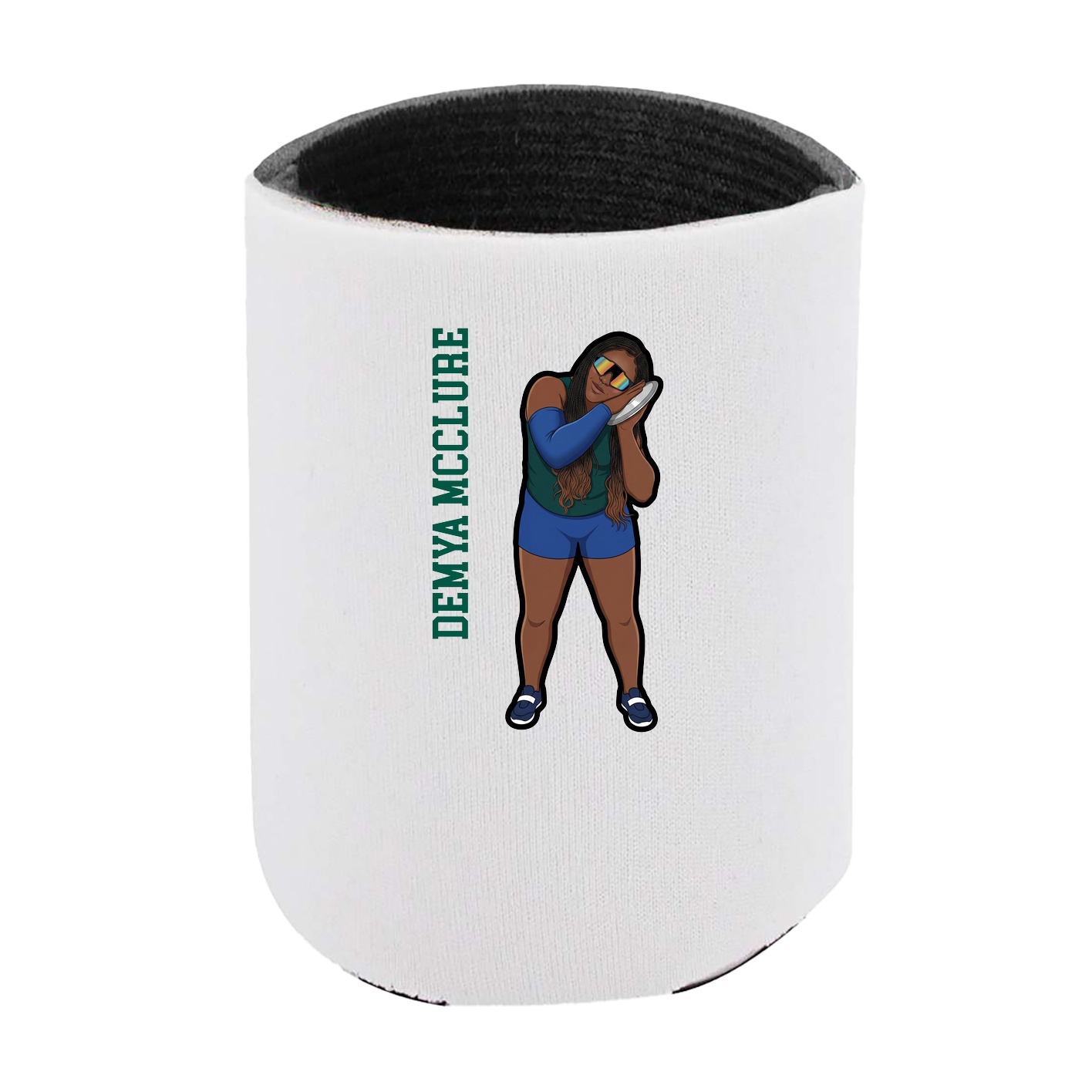 Can Holder — Name Vertical in White
