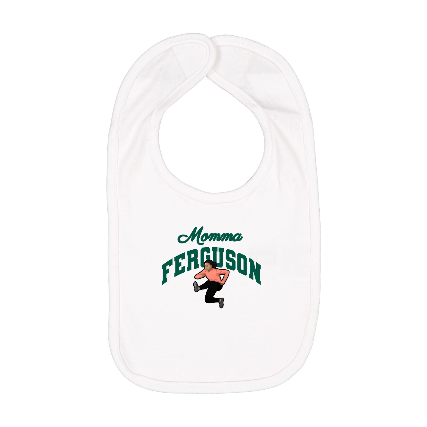 Infant Bib — Mothers Day Arch in White