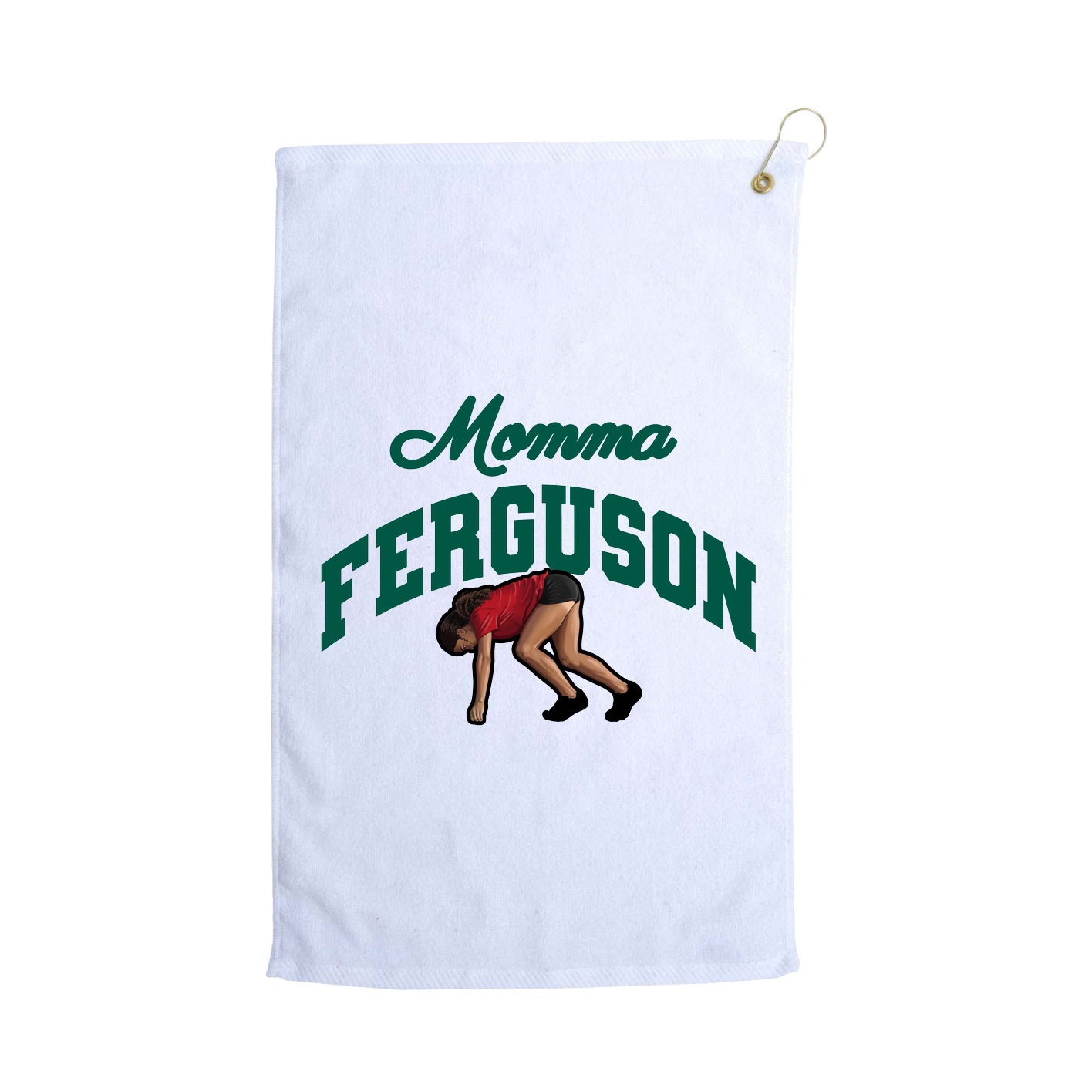 Golf Towel — Mothers Day Arch in White