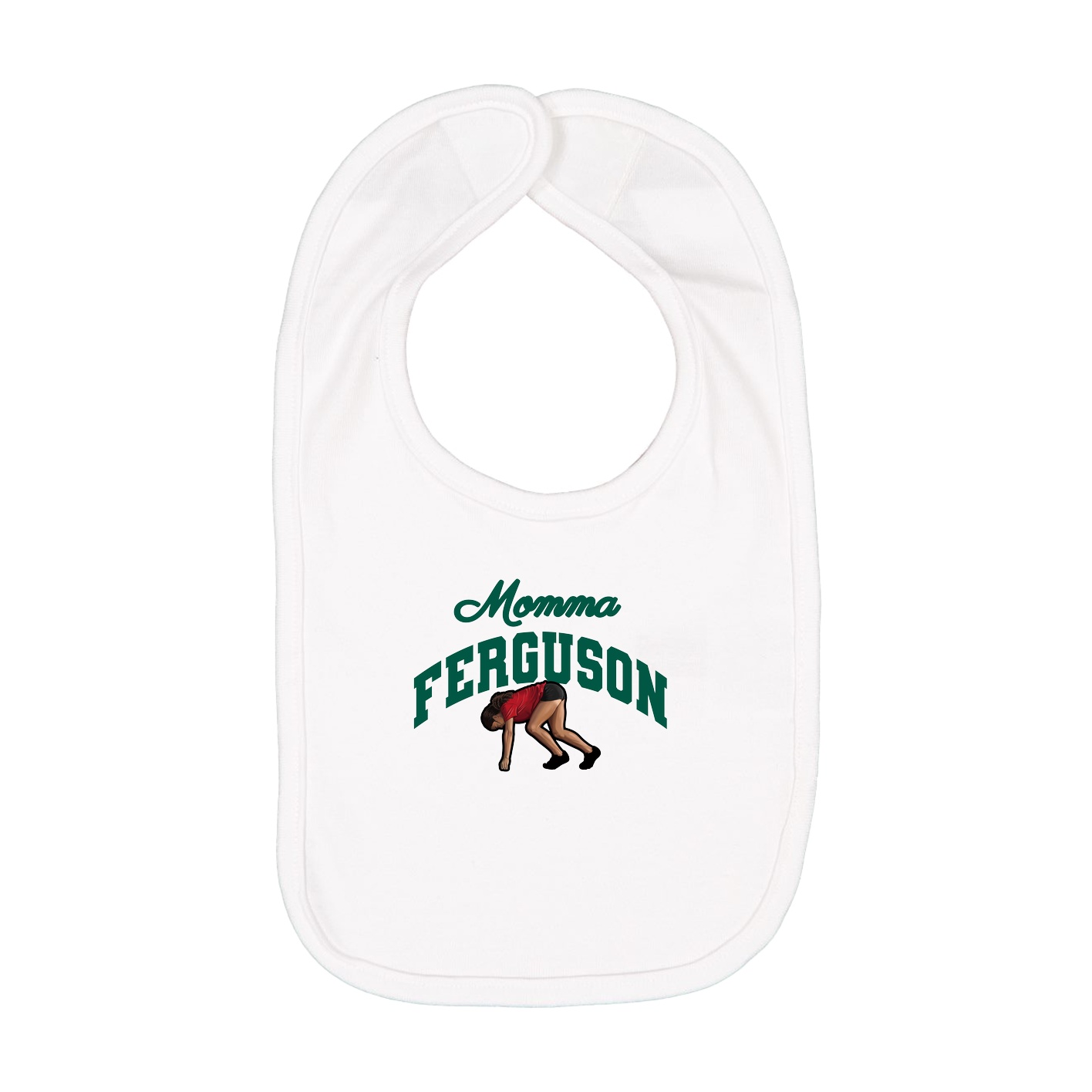 Infant Bib — Mothers Day Arch in White