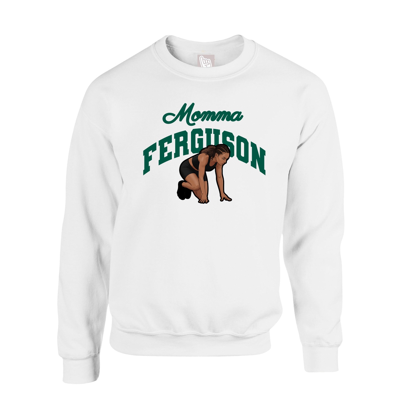 Fleece Crew — Mothers Day Arch in White