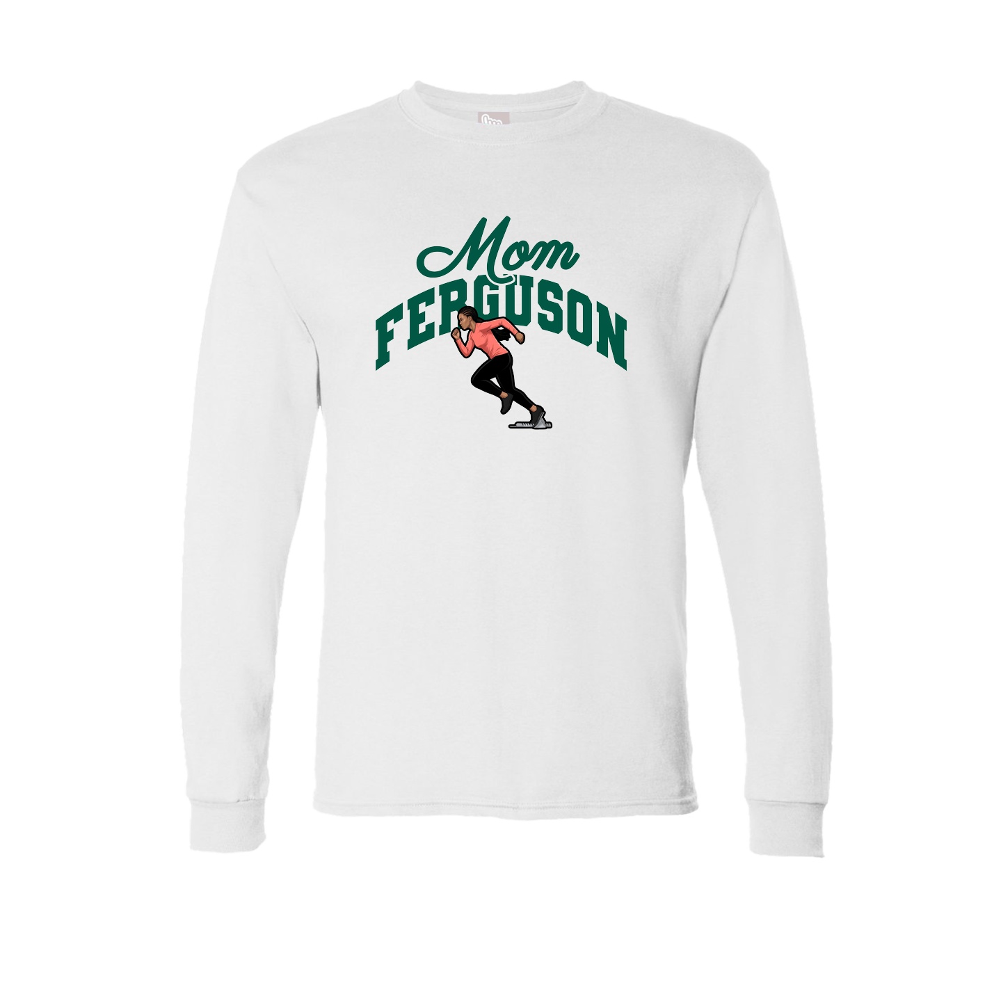 Long Sleeve Tee — Mothers Day Arch in White