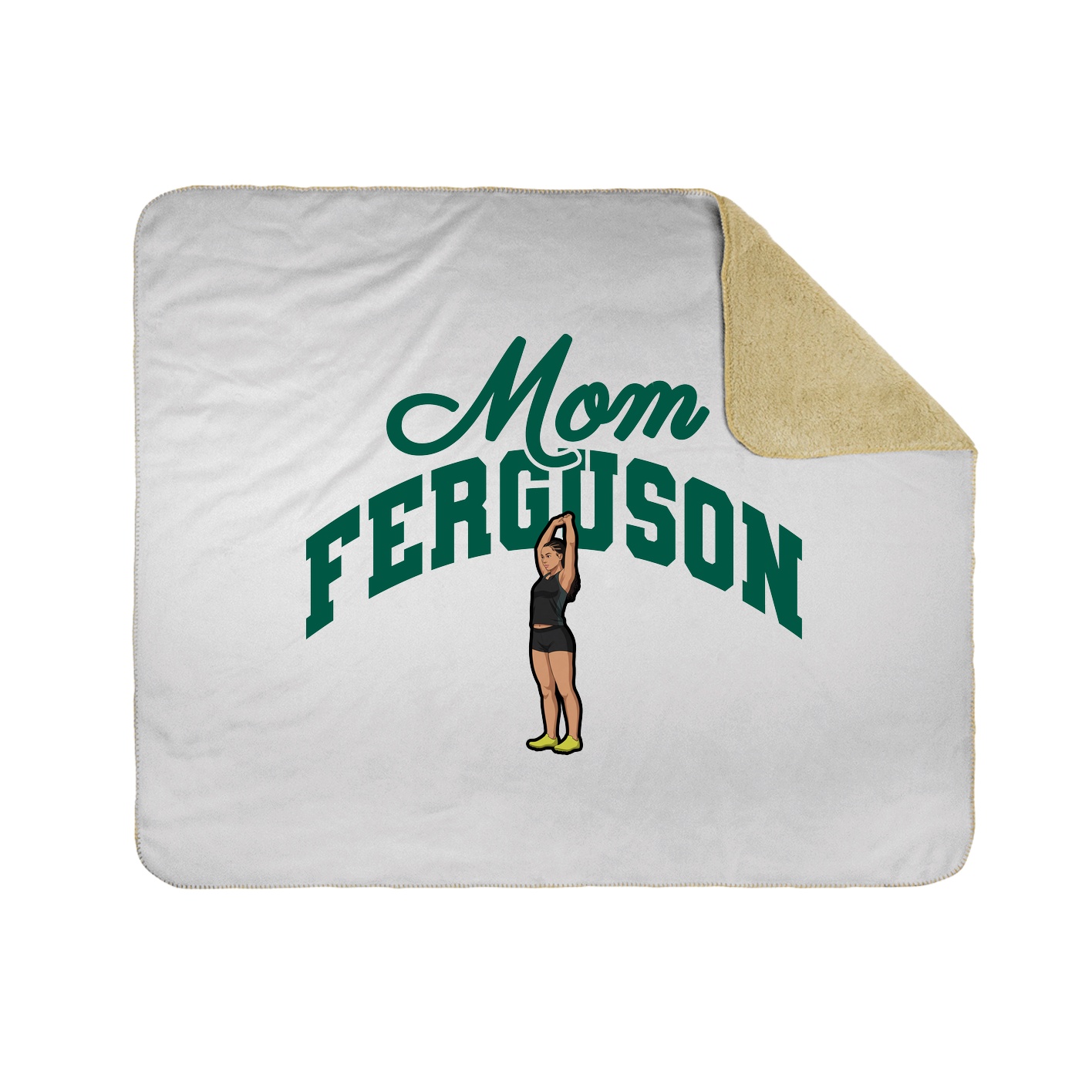 Throw Blanket — Mothers Day Arch in White