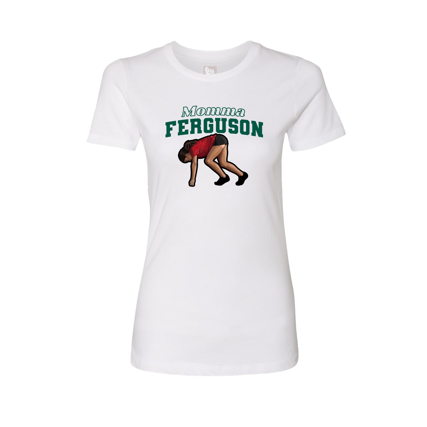 Womens Tee — Mothers Day Block in White